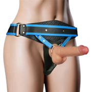 LoveToy - Ingen - Vibrerende Strap-on Set - Lengte 20 cm - Lichte Huidskleur - Maat XS/S/M