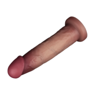 Lovetoy - Sliding Skin Vibrerende Dildo Pro II - Met Afstandsbediening - 23 cm - Lichte Huidskleur