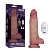 Lovetoy - Sliding Skin Vibrerende Dildo Pro II - Met Afstandsbediening - 21,5 cm - Lichte Huidskleur