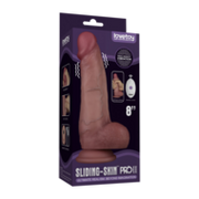 Lovetoy - Sliding Skin Vibrerende Dildo Pro II - Met Afstandsbediening - 20 cm - Lichte Huidskleur