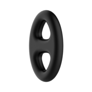 Crazy Bull - Super Soft Siliconen Cockring - Model 16 - Zwart