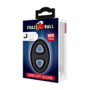 Crazy Bull - Super Soft Siliconen Cockring - Model 16 - Zwart