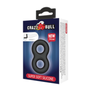 Crazy Bull - Super Soft Siliconen Cockring - Model 17 - Zwart