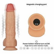 LoveToy - Ingen - Vibrerende Strap-on Set - Lengte 24 cm - Lichte Huidskleur - Maat XS/S/M