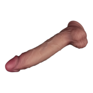 Lovetoy - Sliding Skin Vibrerende Dildo Pro II - Met Afstandsbediening - 25 cm - Lichte Huidskleur