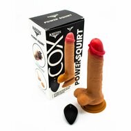 Kiotos Cox  - Power Squirt - Vibrerende en Squirting Dildo - Met Afstandsbediening