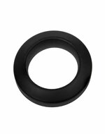 Rimba Bondage Play - Siliconen Cockring - Zwart - Diameter 29 mm