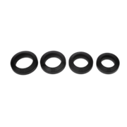 Rimba Bondage Play - Siliconen Cockring - Zwart - Diameter 29 mm