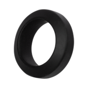 Rimba Bondage Play - Siliconen Cockring - Zwart - Diameter 29 mm