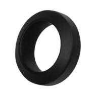 Rimba Bondage Play - Siliconen Cockring - Zwart - Diameter 32 mm