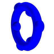 Oxballs - Spinner - Siliconen Cockring - Blauw