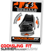 Oxballs - Fit – Cocksling – Siliconen/TPR - Zwart