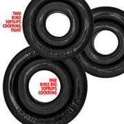 Oxballs - Rimringz - Multisize Pack 3 stuks - Zwart
