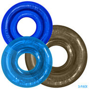Oxballs - Rimringz - Multisize Pack 3 stuks - Cool Blues - Blauw/Transparant