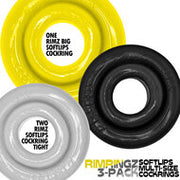 Oxballs - Rimringz - Multisize Pack 3 stuks - Shockwave - Geel/Transparant/Zwart
