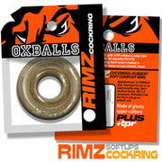Oxballs - Rimz Softlips - Siliconen/TPR Cockring - Rookgrijs