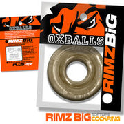 Oxballs - Rimz Big Softlips - Siliconen/TPR Cockring - Rookgrijs