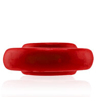 Oxballs - Rimz Big Softlips - Siliconen/TPR Cockring - Rood