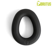 Brutus - Mucho Macho - Superzachte Siliconen Ergo Cockring - Zwart