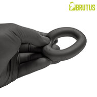 Brutus - Mucho Macho - Superzachte Siliconen Ergo Cockring - Zwart
