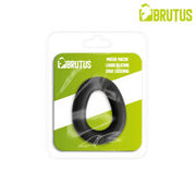 Brutus - Mucho Macho - Superzachte Siliconen Ergo Cockring - Zwart