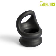 Brutus - Viceversa- Superzachte Siliconen Penis- en Scrotumring - Zwart