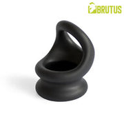 Brutus - Viceversa- Superzachte Siliconen Penis- en Scrotumring - Zwart