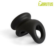 Brutus - Viceversa- Superzachte Siliconen Penis- en Scrotumring - Zwart