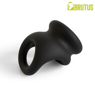 Brutus - Viceversa- Superzachte Siliconen Penis- en Scrotumring - Zwart