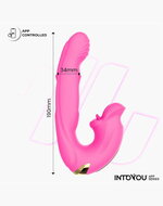 IY Bimby - Knabbelende en Dubbel Tapping Vibrator - App Control - Roze
