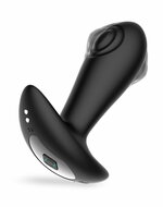 IY Milton - Vibrerende Buttplug met Dubbele Klopfunctie en Afstandsbediening - Zwart