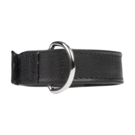 Rimba - Leren Cockstrap met Klittenband - Zwart