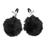Rimba - Tepelklemmen met Pompons - Zwart