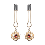 Rimba - Tepelklemmen met Strass Hanger - Goud