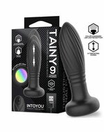 IY Tainy - Stotende Buttplug met Ledverlichting en Afstandsbediening - Zwart