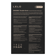 Lelo - Enigma Double Sonic - Drievoudige stimulatie - App Control - Zwart