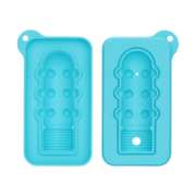 LoveToy - Siliconen IJsblokjesvorm - Mini Penis - Blauw