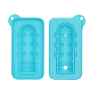 LoveToy - Siliconen IJsblokjesvorm - Mini Penis - Blauw