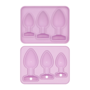LoveToy - Siliconen IJsblokjesvorm - Buttplug Set - Lila