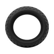 Rimba Bondage Play - Siliconen Cockring met Bandenmotief - Zwart - Diameter 35 mm