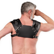 Rimba - Lederen Gladiator Borstharnas - Zwart