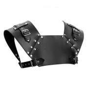 Rimba - Lederen Gladiator Borstharnas - Zwart