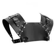 Rimba - Lederen Gladiator Borstharnas - Zwart
