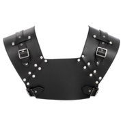 Rimba - Lederen Gladiator Borstharnas - Zwart