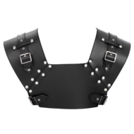 Rimba - Lederen Gladiator Borstharnas - Zwart