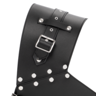 Rimba - Lederen Gladiator Borstharnas - Zwart