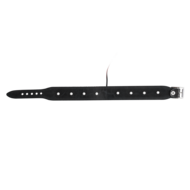 Rimba - Lederen Bipolaire Shock Halsband - Zwart - Maat L/XL