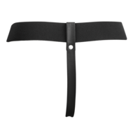 Rimba- Verstelbaar Lederen Strap-On Harnas - Zwart - Maat L/XL