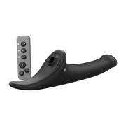 Strap-On-Me - Multi Orgasm Dildo - Strapless Strap-on met Luchtdruk Stimulatie - Zwart