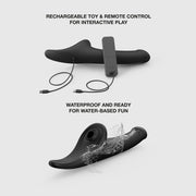 Strap-On-Me - Multi Orgasm Dildo - Strapless Strap-on met Luchtdruk Stimulatie - Zwart